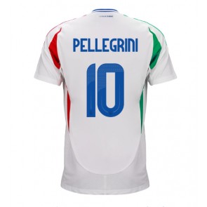 Billiga Italien Lorenzo Pellegrini #10 Bortatröja EM 2024 Kortärmad